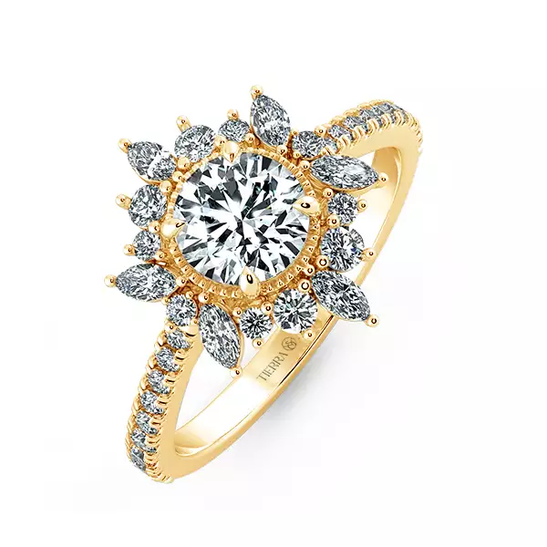 Nhẫn Kim Cương Fancy Marquise Halo NKC2509 3